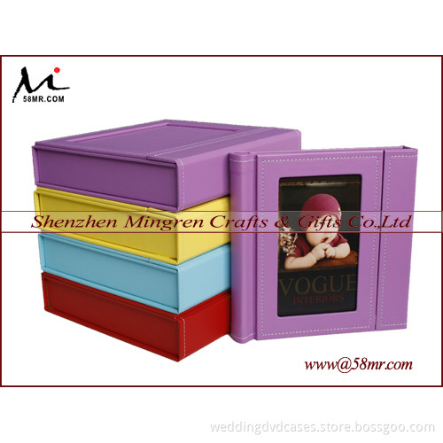 Wedding Leather Photo Book Box with Stitching